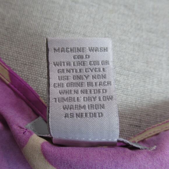 dELiAs Dress Womens Size 9 Purple Gray Tan Satin Conservative Elegant Cocktail - Picture 11 of 12